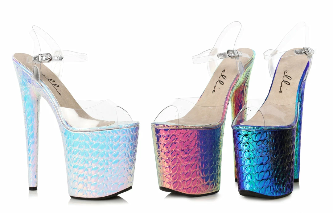 Ellie Shoes 8” Heels 850-Sugar 3 Ellie Shoes 8” Heels 850-Sugar