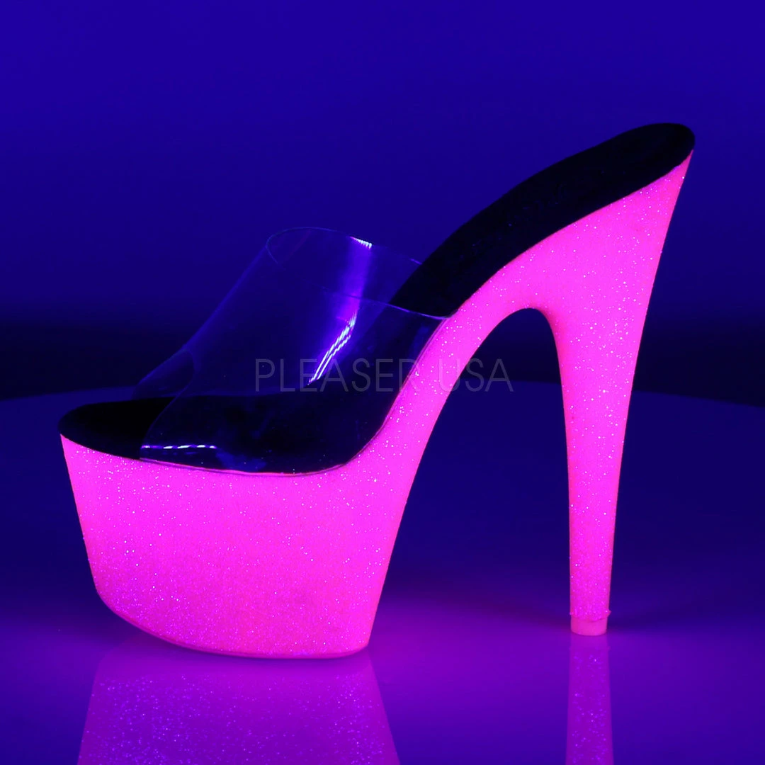Pleaser 7” Heels Adore 701UVG 5 Pleaser 7” Heels Adore 701UVG