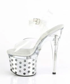 Pleaser 7” Heels Discolite 708DOTS