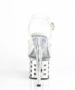 Pleaser 7” Heels Discolite 708DOTS