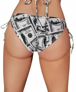Cleo X Heel Bangers Money Print String Bikini Bottom