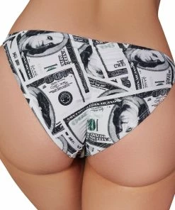 Cleo X Heel Bangers Money Print String Bikini Bottom 8 Cleo X Heel Bangers Money Print String Bikini Bottom