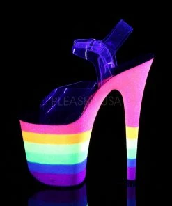 Pleaser Flamingo 808UVRB 8” Heels