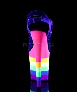 Pleaser Flamingo 808UVRB 8” Heels