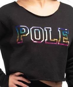 Twisted Polerina POLE Cropped Sweatshirt
