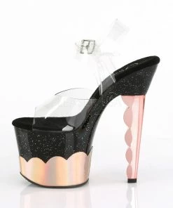 Pleaser Scallop 708-2HGM 7” Heels 40 Pleaser Scallop 708-2HGM 7” Heels