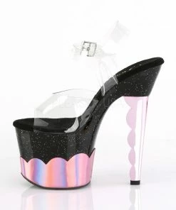 Pleaser Scallop 708-2HGM 7” Heels 24 Pleaser Scallop 708-2HGM 7” Heels