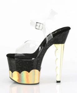 Pleaser Scallop 708-2HGM 7” Heels 32 Pleaser Scallop 708-2HGM 7” Heels