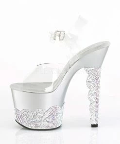 Pleaser 7” Heels Scallop 708-2RS 12 Pleaser 7” Heels Scallop 708-2RS