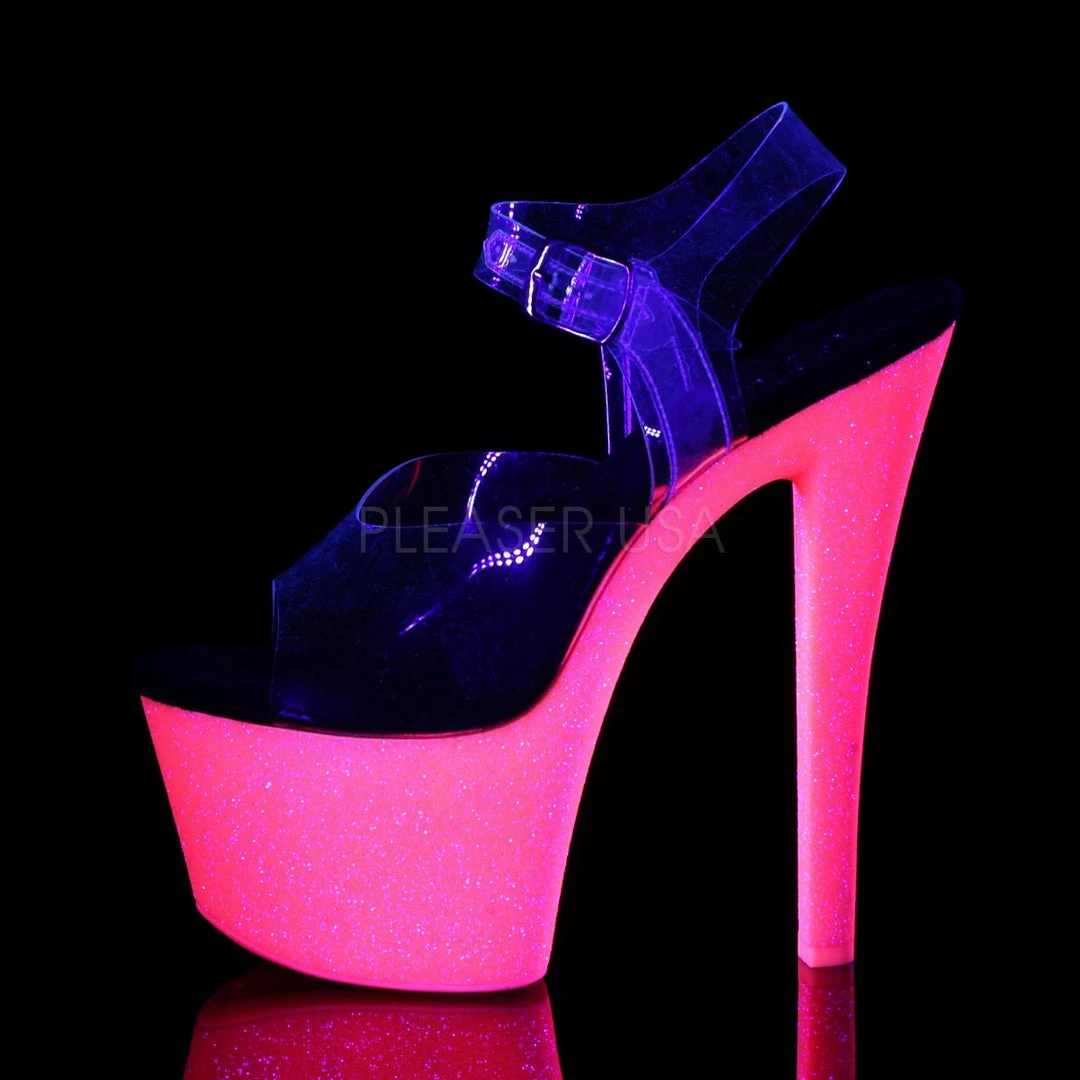 Pleaser Sky 308UVG 7” Heels 5 Pleaser Sky 308UVG 7” Heels