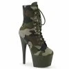 Pleaser Adore 1020CAMO 7” Heels