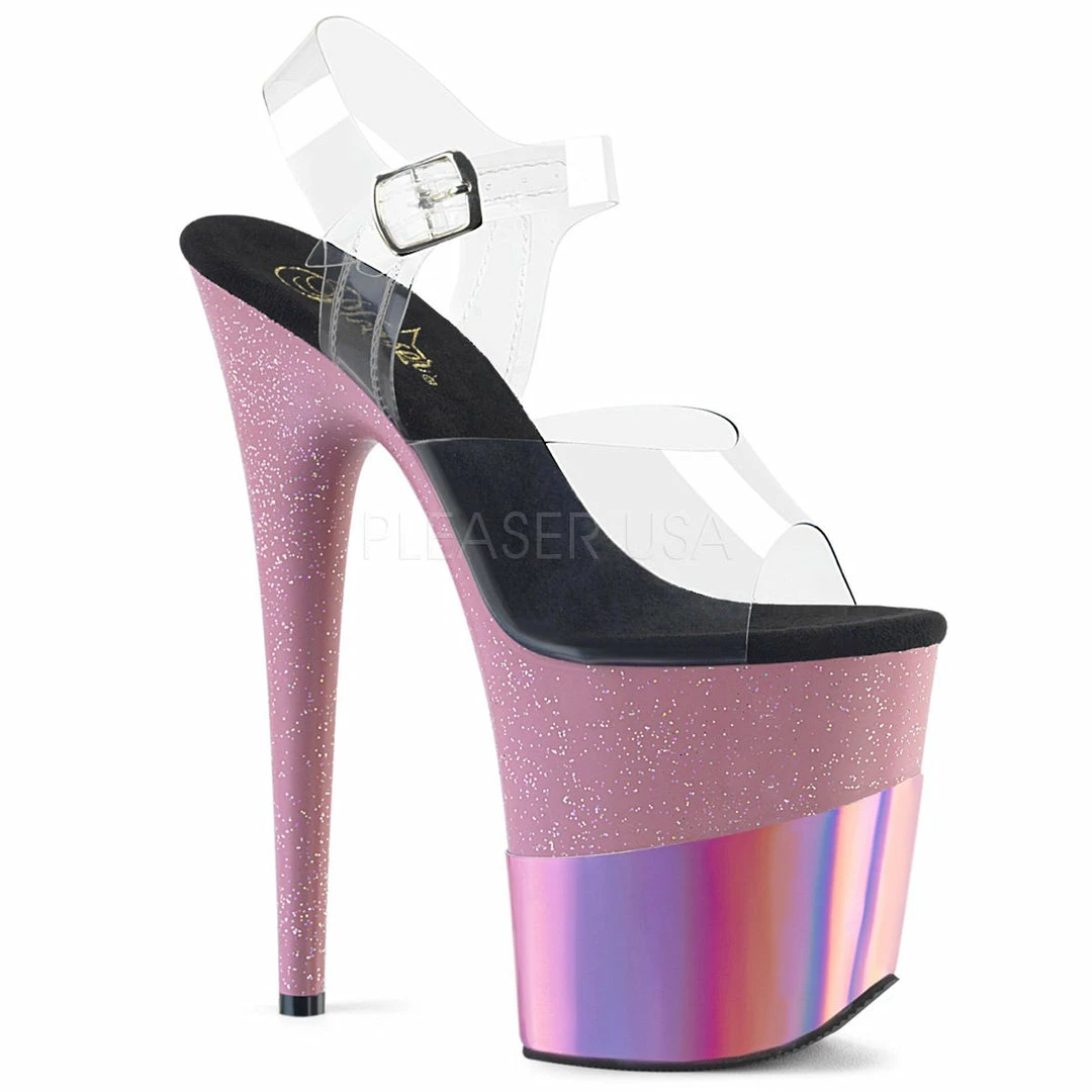 Pleaser 8” Heels Flamingo 808-2HGM 3 Pleaser 8” Heels Flamingo 808-2HGM