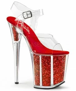 Pleaser 8” Heels Flamingo 808G