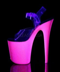 Pleaser 8” Heels Flamingo 808UVG