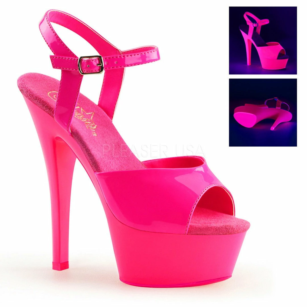 Pleaser 6” Heels Kiss 209UV 3 Pleaser 6” Heels Kiss 209UV