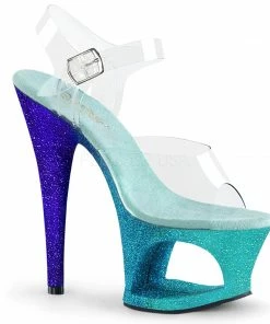 Pleaser 7” Heels Moon 708OMBRE