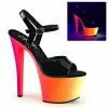Pleaser 7” Heels Rainbow 309UV