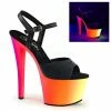 Pleaser Rainbow 309UV 7” Heels