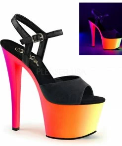 Pleaser Rainbow 309UV 7” Heels