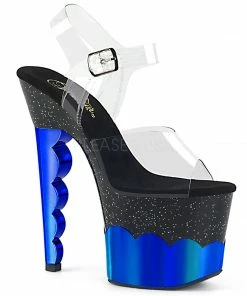 Pleaser Scallop 708-2HGM 7” Heels 26 Pleaser Scallop 708-2HGM 7” Heels