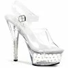 Pleaser 6” Heels Stardust 608