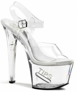 Pleaser 7” Heels Tipjar 708-5 14 Pleaser 7” Heels Tipjar 708-5