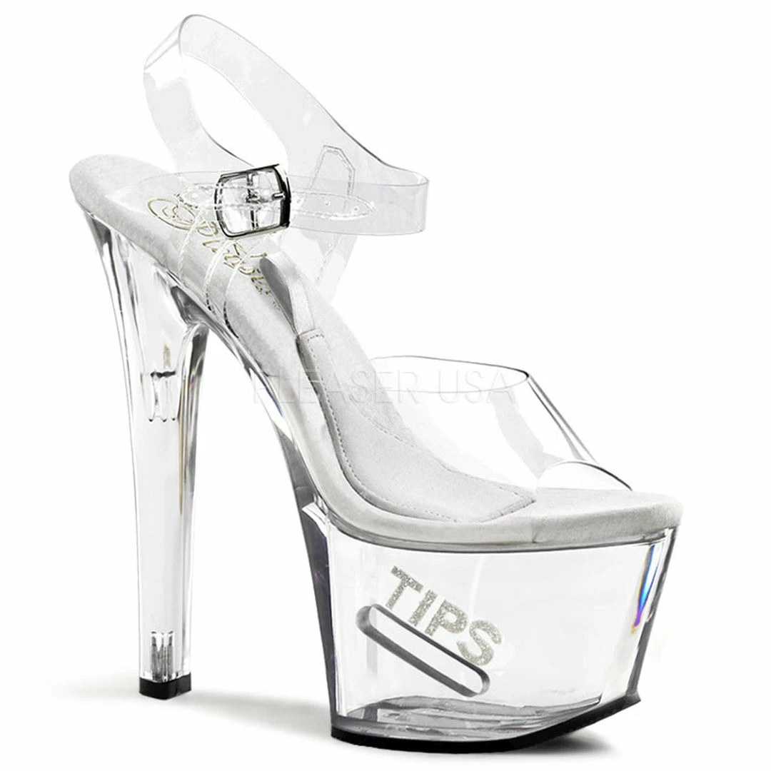 Pleaser 7” Heels Tipjar 708-5 7 Pleaser 7” Heels Tipjar 708-5
